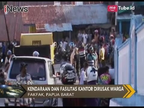 Kantor Satlantas Polres Fakfak Papua Dirusak Oleh Sekelompok Warga - Police Line 02/01