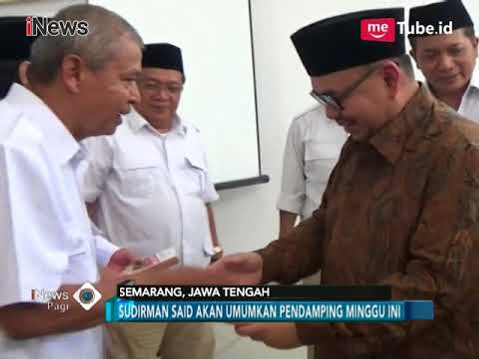Sebentar Lagi!! Sudirman Said Umumkan Calon Pendampingnya di Pilgub Jateng 2018 - iNews Pagi 02/01