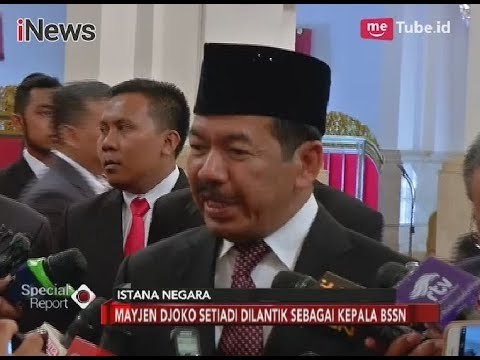 Keterangan Mayjen TNI Djoko Setiadi Usai Pelantikannya Sebagai Kepala BSSN - Special Report 03/01