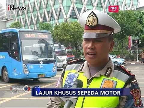 Pemprov DKI Wajibkan Motor Melintas di Jalan M.H Thamrin Gunakan Lajur Kiri - iNews Malam 21/01