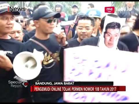 Tolak Peraturan Mentri, Ojek Online Melakukan Aksi Teaterikal Di Gedung Sate - Special Report 22/01