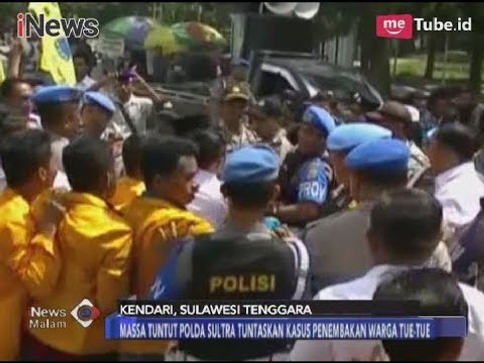 Ricuh!! Tuntut Kasus Penembakan, Mahasiswa Terobos Paksa Kantor Polisi - iNews Malam 22/01