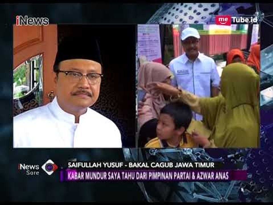 Gus Ipul: Azwar Anas Sampaikan Pengunduran Diri - iNews Sore 05/01