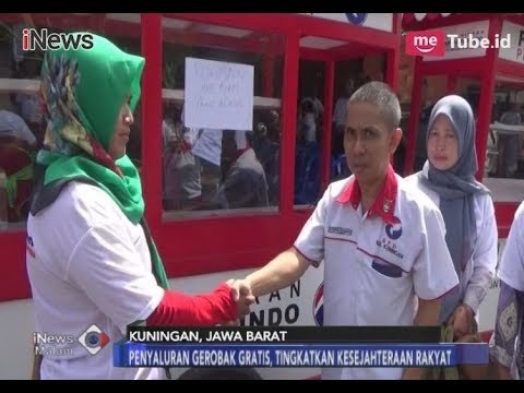Partai Perindo Salurkan Gerobak kepada Pedagang dan Bagikan Beras Gratis - iNews Malam 06/01