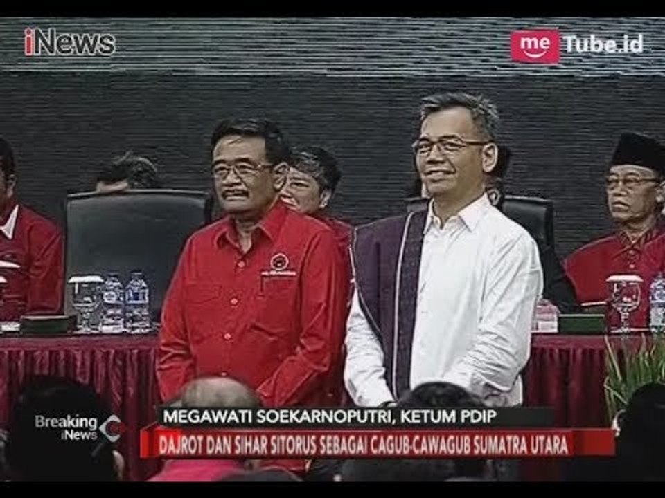 Megawati Tunjuk Sihar Sitorus Jadi Pendamping Djarot di Pilgub Sumut - Breaking News 07/01