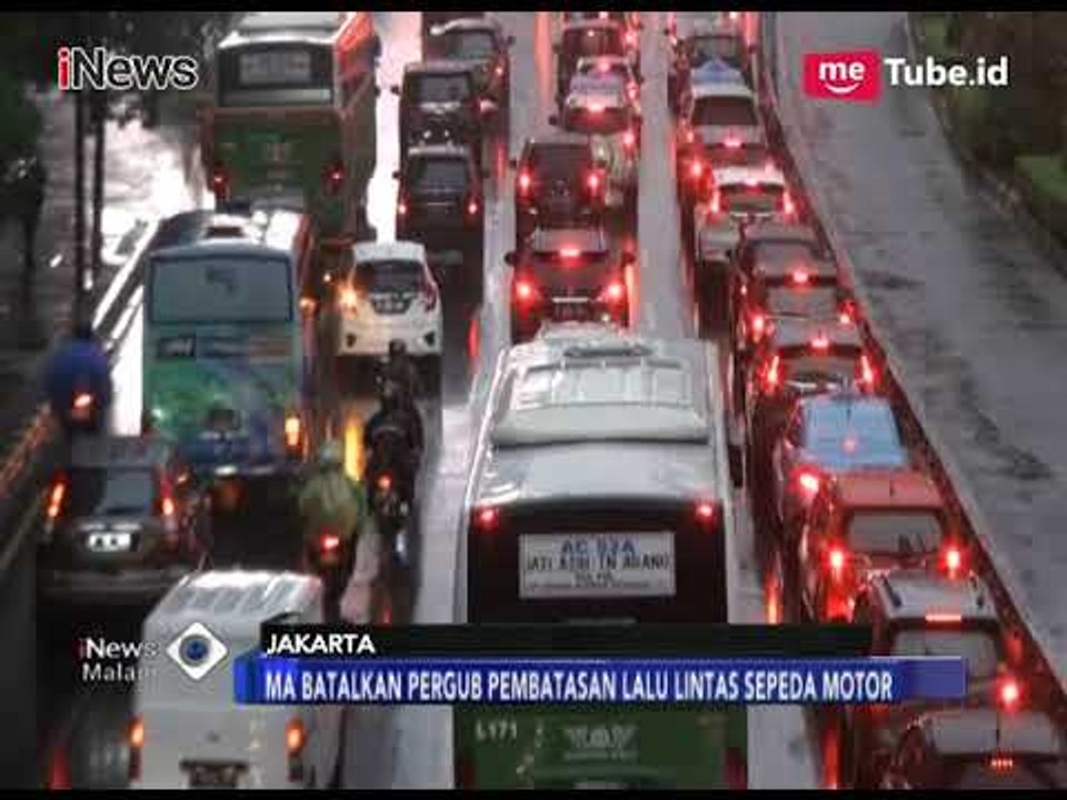 MA Batalkan Larangan Sepeda Motor Melintas di Jalan Merdeka Barat & MH Thamrin - iNews Malam 08/01