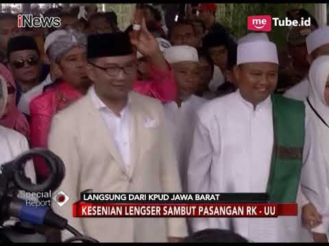 Kesenian Lengser Sambut Kedatangan RK-UU Daftarkan Diri ke KPUD Jabar - Special Report 09/01