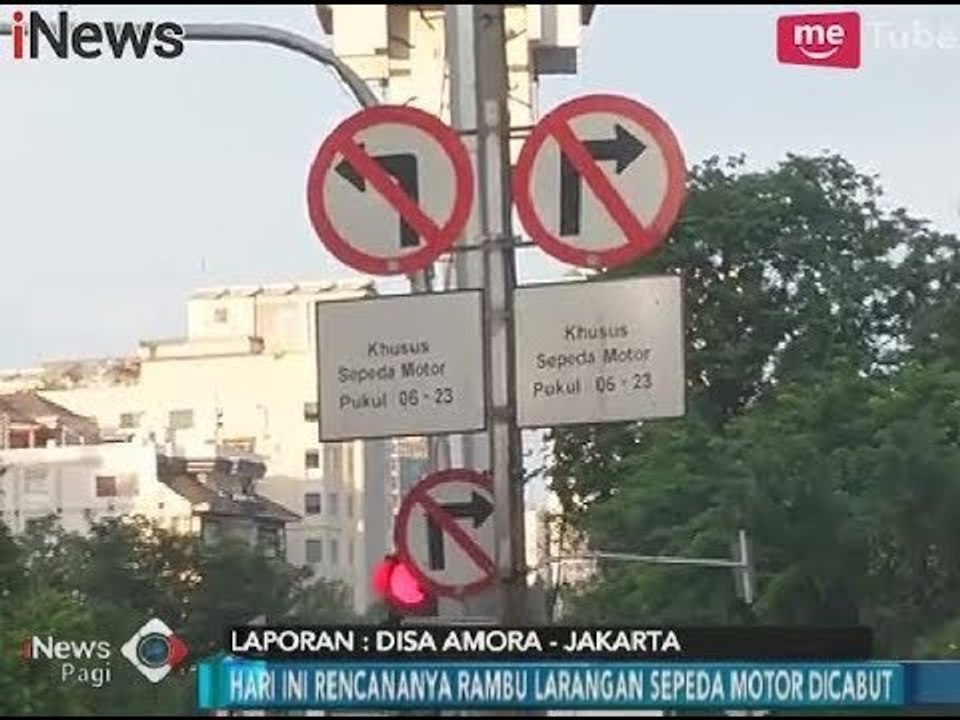 Pasca Pencabutan Pelarangan Sepeda Motor, Rambu-rambu Akan Segera Dilepas - iNews Pagi 10/01