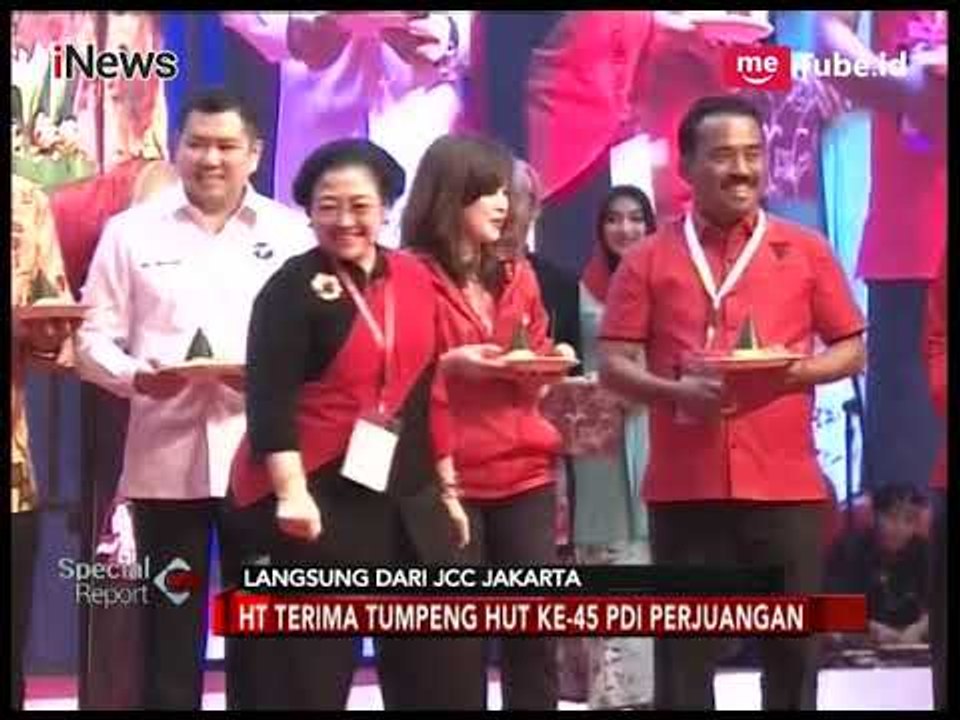 Kemeriahan Potong Tumpeng, Petinggi Parpol Hadiri HUT ke-45 PDI Perjuangan - Special Report 10/01