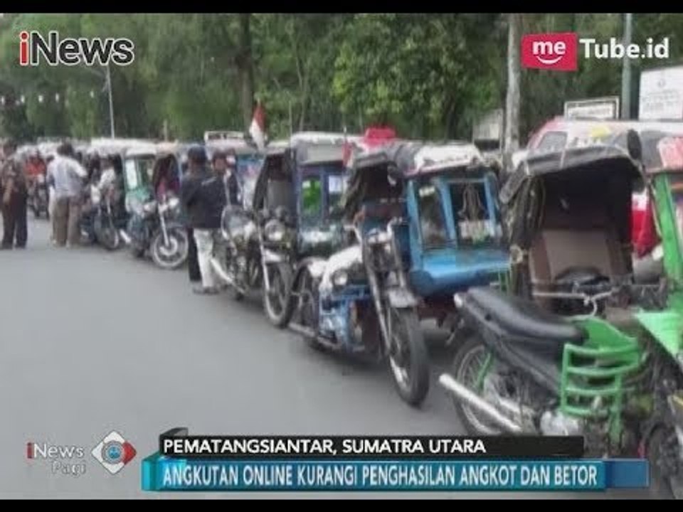 Tolak Transportasi Online di Sumut, Angkot & Betor Protes Turun ke Jalan - iNews Pagi 30/11