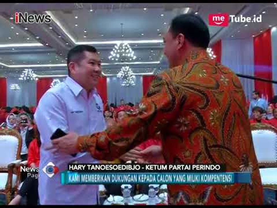 Menghadiri HUT PDIP ke 45, Ketum Perindo Hary Tanoesoedibjo Mengucapkan Selamat - iNews Pagi 11/01