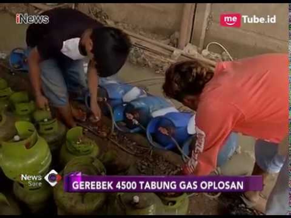 Polisi Gerebek Gudang Pengoplos 4.500 Tabung Gas Elpiji di Tangerang - iNews Sore 12/01