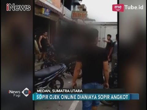 [Bentrok] Gara-gara Berebut Penumpang, Ojek Online dan Sopir Angkot Adu Mulut - iNews Pagi 13/01