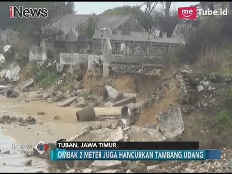 Tambang Udang Hancur Diterjang Ombak Setinggi 2 Meter - iNews Pagi 15/01