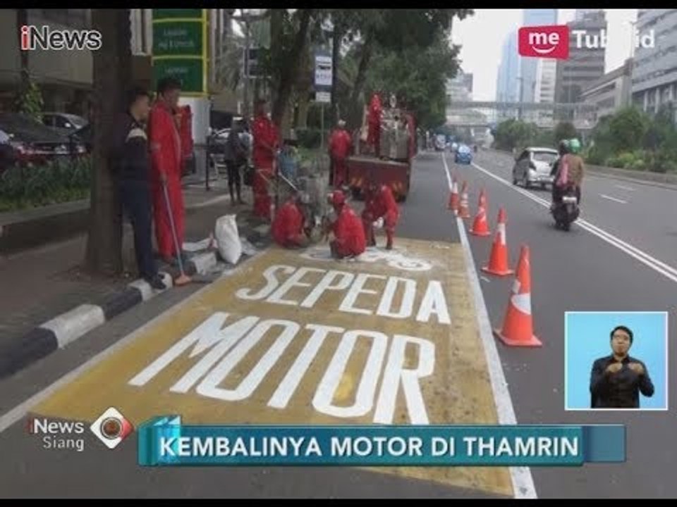 Pemprov Sediakan Lajur Khusus Sepeda Motor di Jalan Thamrin - iNews Siang 18/01