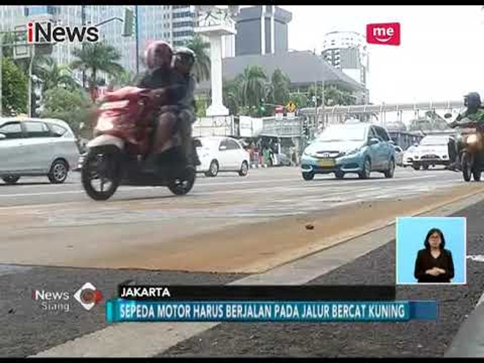Di Thamrin, Sosialisasi Sepeda Motor Gunakan Lajur Kiri Belum Berjalan Baik - iNews Siang 19/01