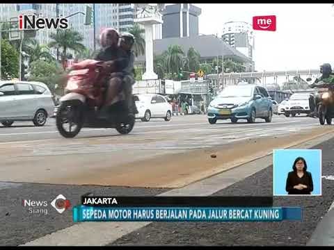 Di Thamrin, Sosialisasi Sepeda Motor Gunakan Lajur Kiri Belum Berjalan Baik - iNews Siang 19/01