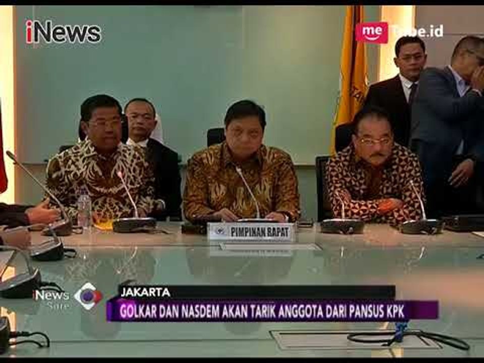 Partai Golkar & Nasdem Mencabut Keanggotaan Tim Pansus Angket KPK - iNews Sore 18/01