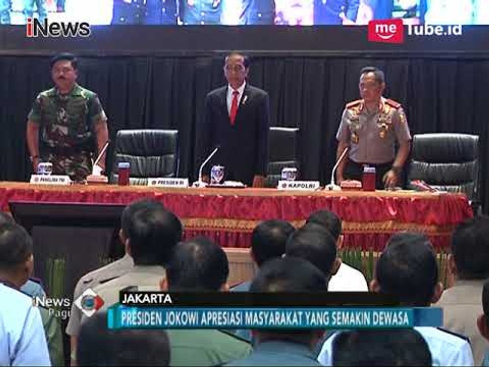 Di Rapim TNI/Polri, Jokowi Sebut Masyarakat Semakin Dewasa Berdemokrasi - iNews Pagi 24/01