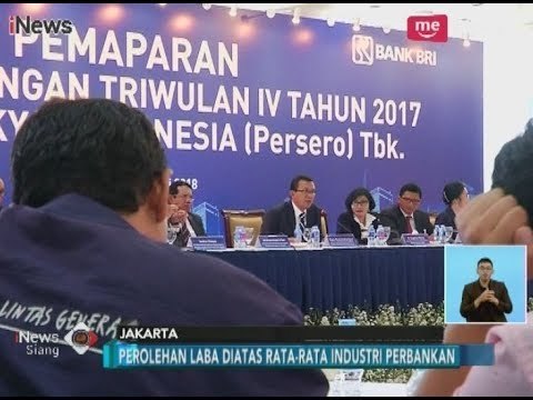 Naik 10,7 Persen, Tahun 2017 Laba Bank BRI Rp 29,04 Triliun - iNews Siang 25/01