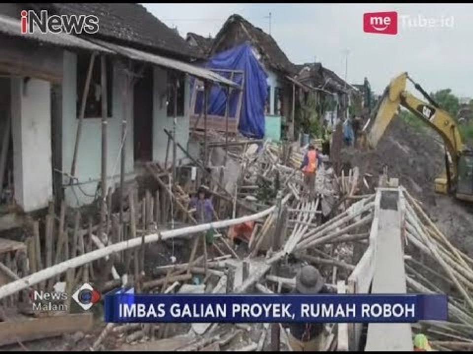 Galian Proyek Rel Solo-Madiun Akibatkan Belasan Rumah Rusak dan Terancam Longsor - iNews Malam 26/01
