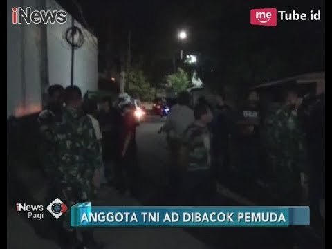 Naas!! Lerai Tawuran, Anggota TNI Dibacok Pemuda yang Sedang Mabuk - iNews Pagi 28/01