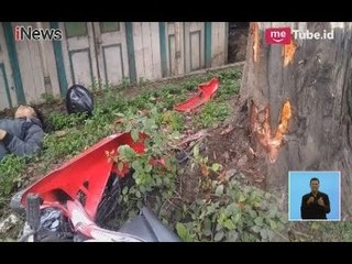 Gara-gara Mengantuk, Pengendara Motor Tak Sadarkan Diri Setelah Menabrak Pohon - iNews Siang 28/01