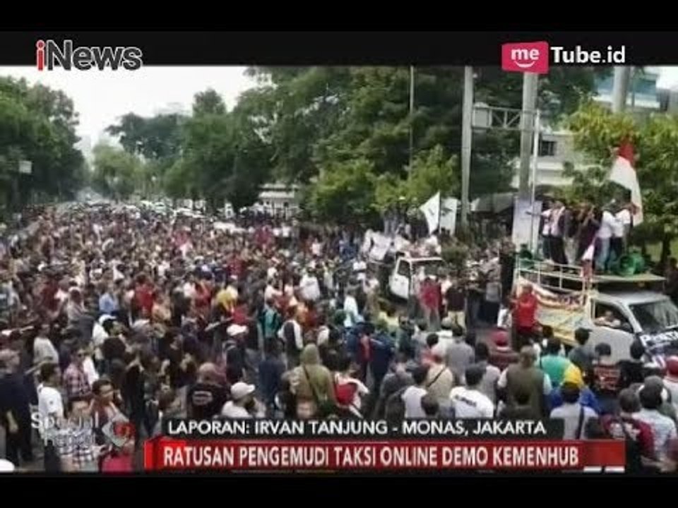 Menolak Permenhub, Ribuan Supir Taxi Online Lakukan Aksi Unjuk Rasa - Special Report 29/01