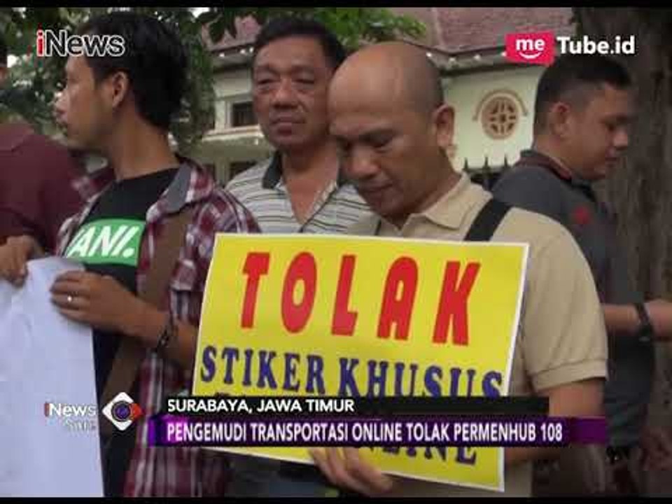 Driver Transportasi Online di Surabaya Menggugat Kemenhub & Menolak Permenhub 108 - iNews Sore 01/02