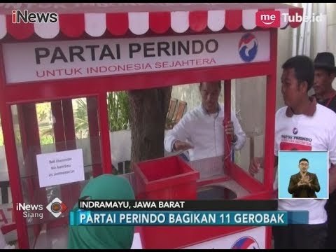 Peduli Masyarakat, Partai Perindo Bagikan 11 Gerobak di Insramayu - iNews Siang 31/01