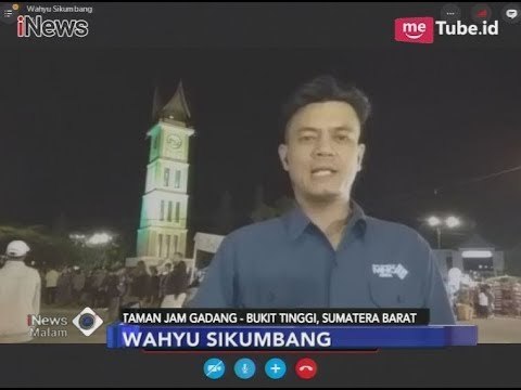 Warga Antusias Nobar Gerhana Bulan di Taman Jam Gadang Usai Sholat Gerhana - iNews Malam 31/01