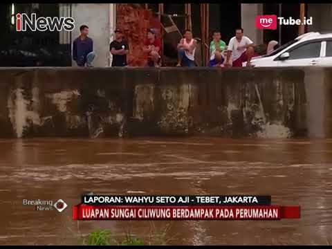 Air Sungai Ciliwung di Tebet Diatas Rata-rata Perumahan Warga Terancam Banjir - Breaking News 05/02