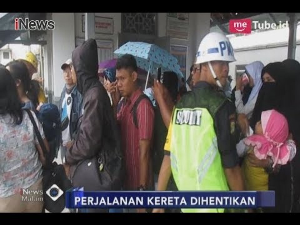 PT. KAI Terpaksa Hentikan Perjalanan Menuju Bogor, Ratusan Penumpang Terlantar - iNews Malam 05/02