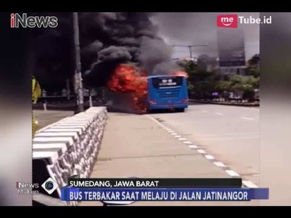 Damri DU-Jatinangor Terbakar, Penumpang dan Supir Berhasil Selamatkan Diri - iNews Malam 06/02