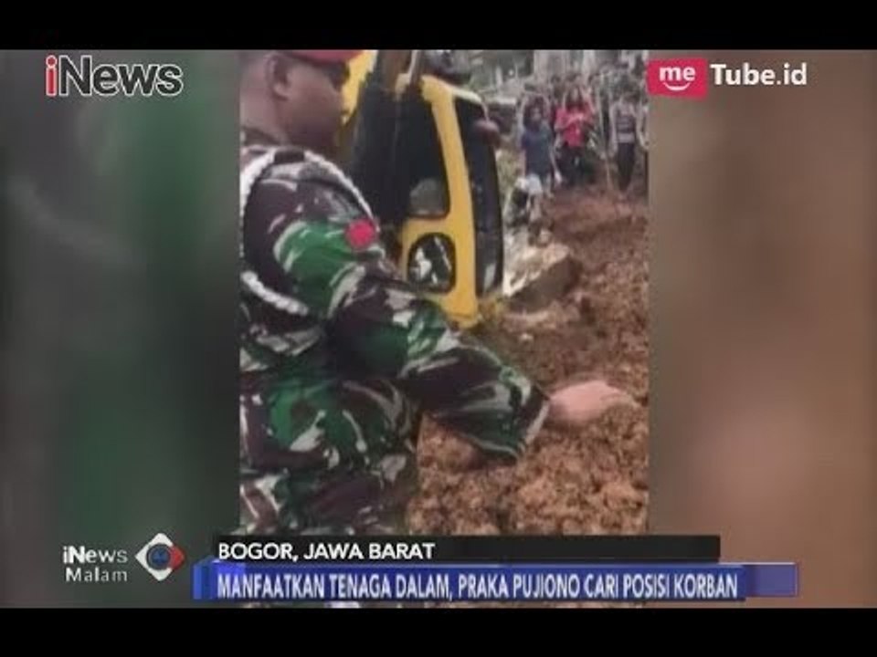 Anggota Kopassus Mencari Korban Longsor dengan Tenaga Dalam Bela Diri - iNews Malam 06/02