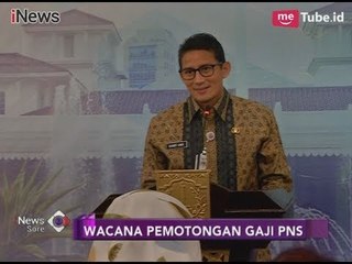 Gaji PNS Muslim Dipotong 2,5%? Begini Kata Sandiaga Uno - iNews Sore 08/02
