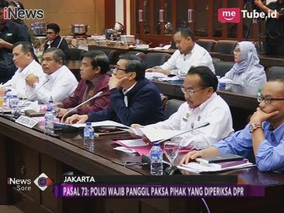 DPR Revisi UU MD3 Pasal 73: Polisi Wajib Panggil Paksa Pihak yang Diperiksa DPR - iNews Sore 08/02