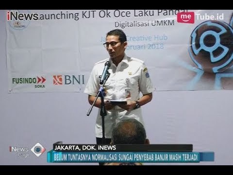 Berjanji Normalisasi Sungai Ibu Kota, Inilah Penjelasan Wagub Sandiaga Uno - iNews Pagi 09/02