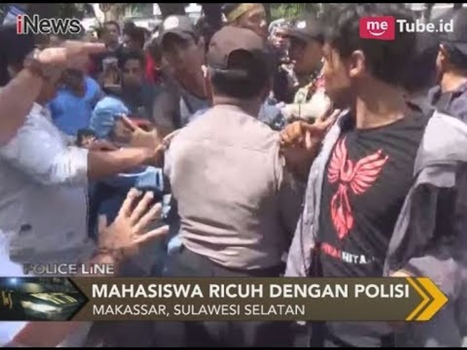 Unjuk Rasa di Mimika Berakhir Ricuh, Mahasiswa dan Polisi Saling Dorong - Police Line 08/02
