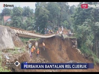 Perbaikan Rel Terdampak Longsor di Cijeruk Selesai Pas Valentine - iNews Malam 09/02