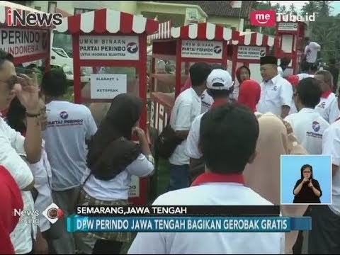 Tingkatkan Perekonomian Bangsa, Perindo Bagikan Gerobak Gratis - iNews Siang 13/02