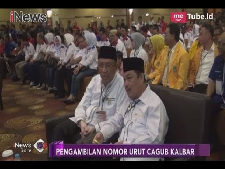 Komisi Pemilu Kalbar Resmi Tetapkan Nomor Urut Paslon Gub-wagub - iNews Sore 13/02