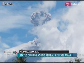Selang Tiga Hari Statusnya Diturunkan, Gunung Agung Erupsi Lagi ke Level Awas - iNews Pagi 14/02