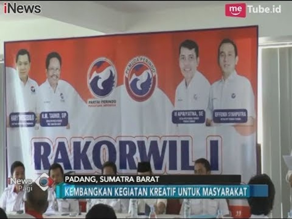 Rakorwil Pemuda Perindo Sumbar Bidik Kemenangan di Pemilu 2019 - iNews Pagi 14/02