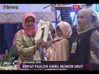4 Paslon Cagub-Cawagub NTB Lakukan Pengambilan Nomor Urut Hari Ini - iNews Sore 13/02