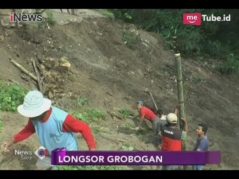 Hujan Deras Akibatkan Longsor Sedalam 20 Meter di Grobogan Jawa Tengah - iNews Sore 15/02