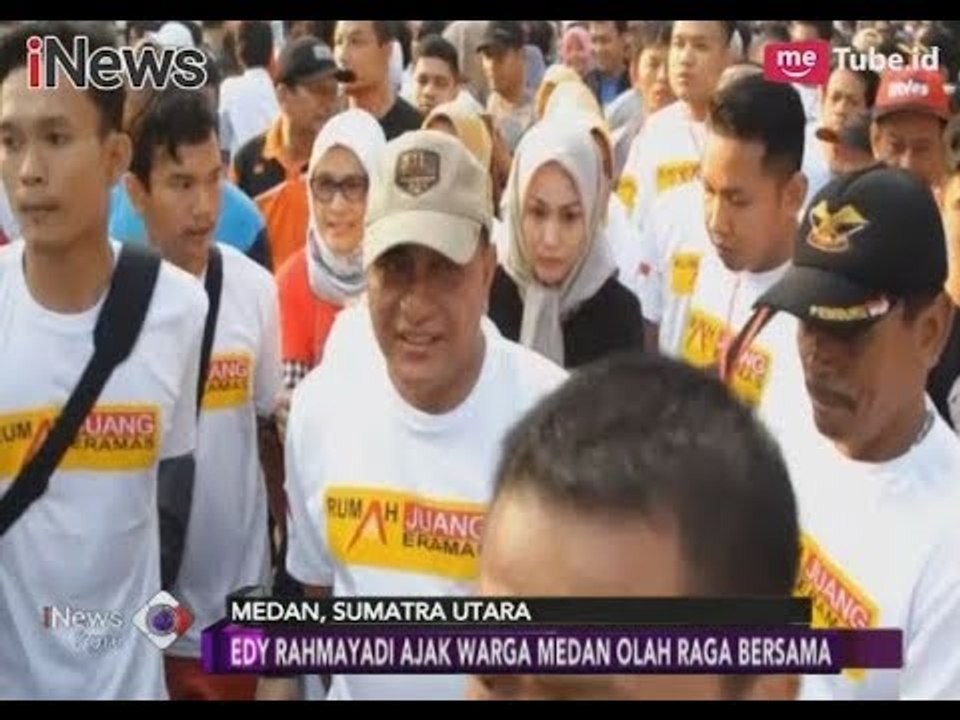 Ratusan Warga Ikuti Kegiatan Senam Massal Dengan Bacagub Edy Rahmayadi - iNews Sore 12/02