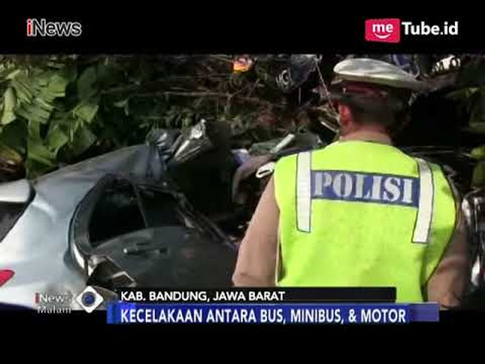 Satu Orang Meninggal dalam Kecelakaan Maut Bus, Mobil dan Motor di Rajamandala - iNews Malam 17/02