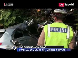 Satu Orang Meninggal dalam Kecelakaan Maut Bus, Mobil dan Motor di Rajamandala - iNews Malam 17/02