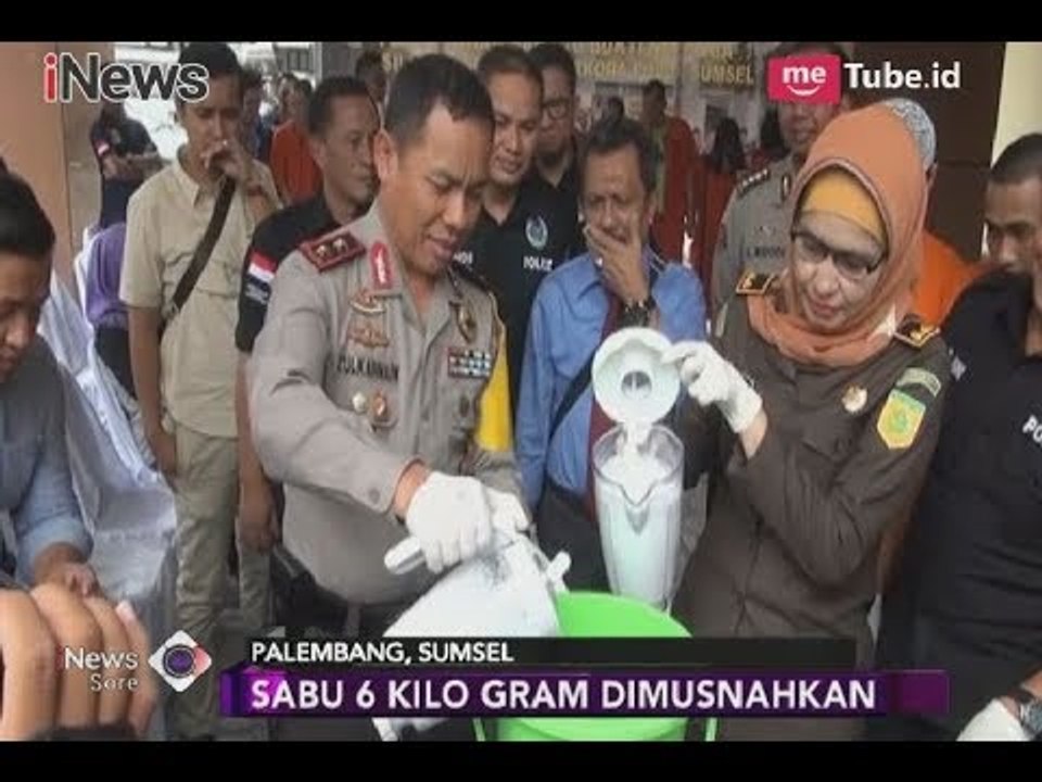 Polda Sumsel Musnahkan 6,6 Kg Sabu & Ribuan Butir Ekstasi  - iNews Sore 16/02